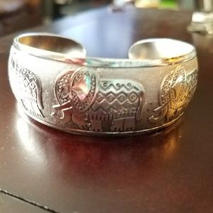 Elephant Bangle Bracelet